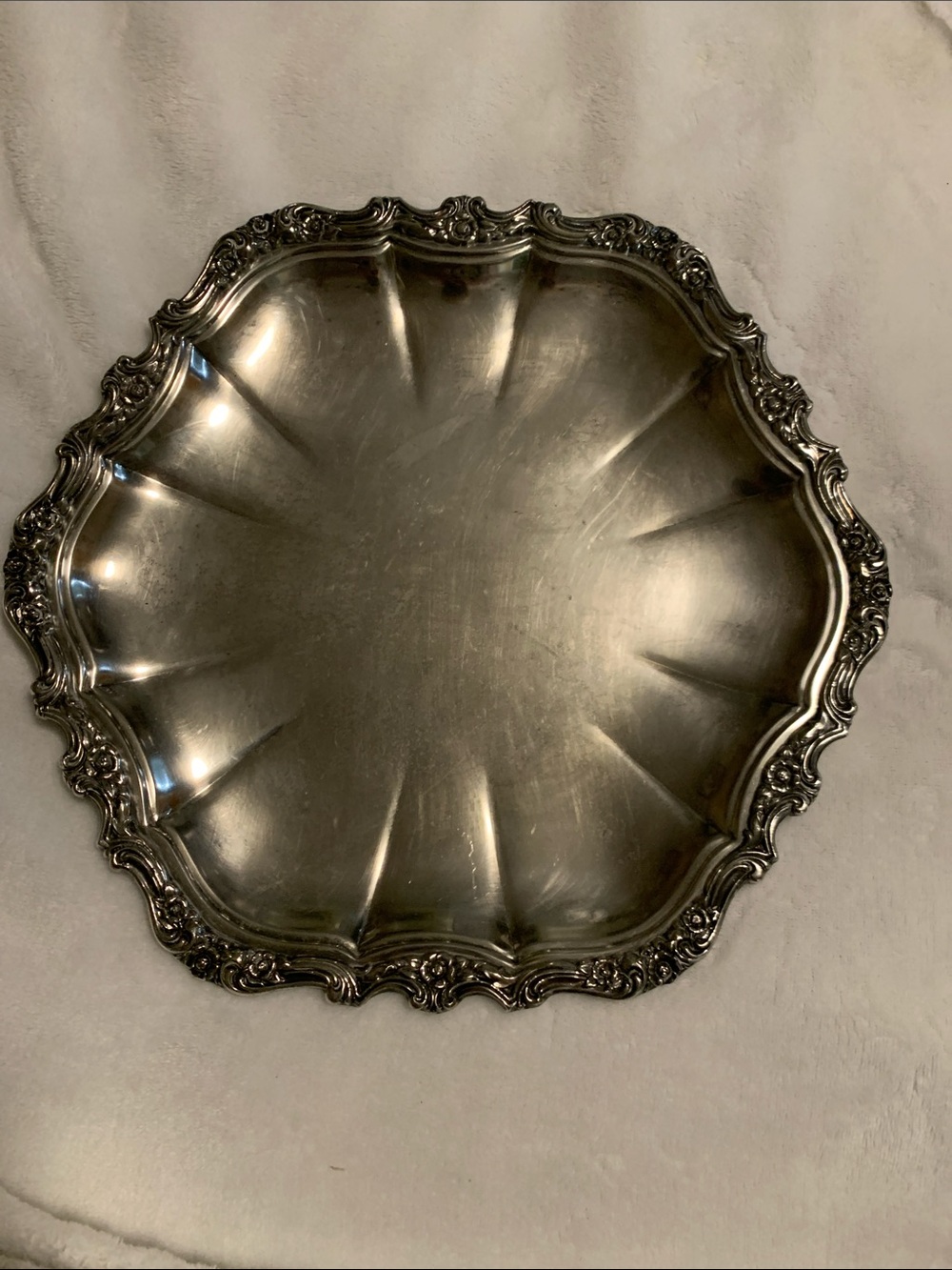 Webster Wilcox Oneida  Decorative Serving Tray - Silver
